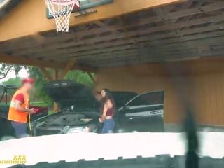 Roadside - Latina Wife Has adult film With Her Mechanic Outside