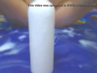 Swell Webcam Latina Squirting and Eating Milky Cum (pt. 2)