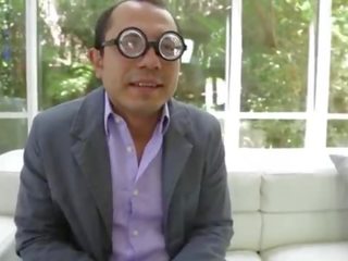 Mexican nerd fucks a girlfriend from his office!